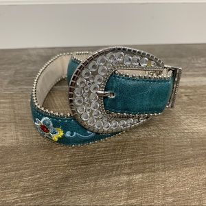 BLAZIN ROXX Embroidered Rhinestone Belt